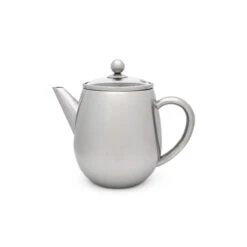 Bredemeijer Eva 37oz Double Wall Teapot | Stainless Steel