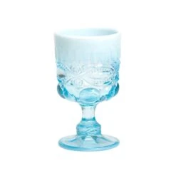 Mosser Glass Eye Winker 10oz Goblet | Aqua Opal