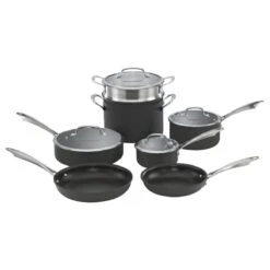 Cuisinart Dishwasher-Safe Anodized 11-Piece Nonstick Cookware Set