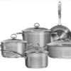Chantal 21 Steel Induction 9 Piece Cookware Set -Kitchen Utensils chantal 21 steel 9pc set slin 9 compressed