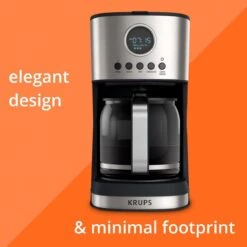 Krups Essential Brewer 12-Cup Digital Drip Coffee Maker | Stainless Steel 12 Krups Essential Brewer 12-Cup Digital Drip Coffee Maker | Stainless Steel -Kitchen Utensils design