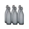 Bormioli Rocco 33.75oz Swing Top Giara Glass Bottles - Gray | 6-pack 1 Bormioli Rocco 33.75oz Swing Top Giara Glass Bottles - Gray | 6-pack -Kitchen Utensils ekb br3375gg