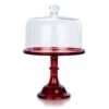 Mosser Glass 10" Cake Plate & Dome | Red -Kitchen Utensils ekb mogcpd10r