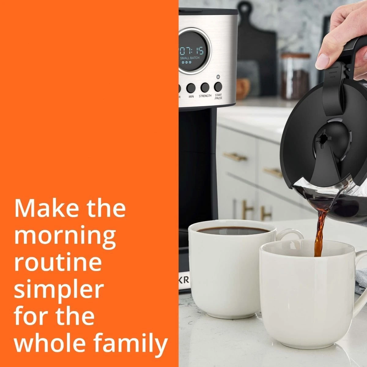 Krups Essential Brewer 12-Cup Digital Drip Coffee Maker | Stainless Steel 7 Krups Essential Brewer 12-Cup Digital Drip Coffee Maker | Stainless Steel - Image 5