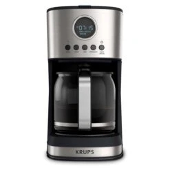Krups Essential Brewer 12-Cup Digital Drip Coffee Maker | Stainless Steel