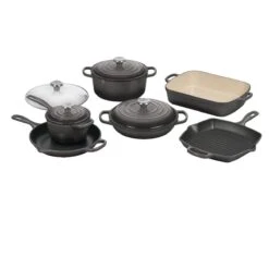 Le Creuset 10-Piece Signature Cookware Set With Stainless Steel Knobs | Oyster Grey