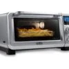 DeLonghi De'Longhi Livenza Air Fry Convection Oven | Stainless Steel -Kitchen Utensils side with french fries