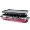 Swissmar Classic Raclette Grill - Red Non-Stick Reversible - 8 Person -Kitchen Utensils swissmar classic raclette grill red housing non stick grill plate 8 person kf 77043