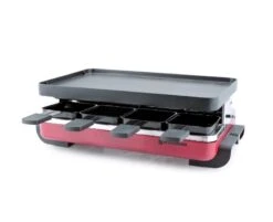 Swissmar Classic Raclette Grill - Red Non-Stick Reversible - 8 Person