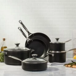Le Creuset 10-Piece Cookware Set | Toughened Nonstick Pro -Kitchen Utensils tnsp0010f