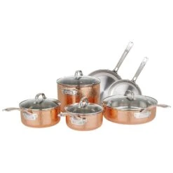 Viking 3 Ply Copper Clad 10 Piece Cookware Set